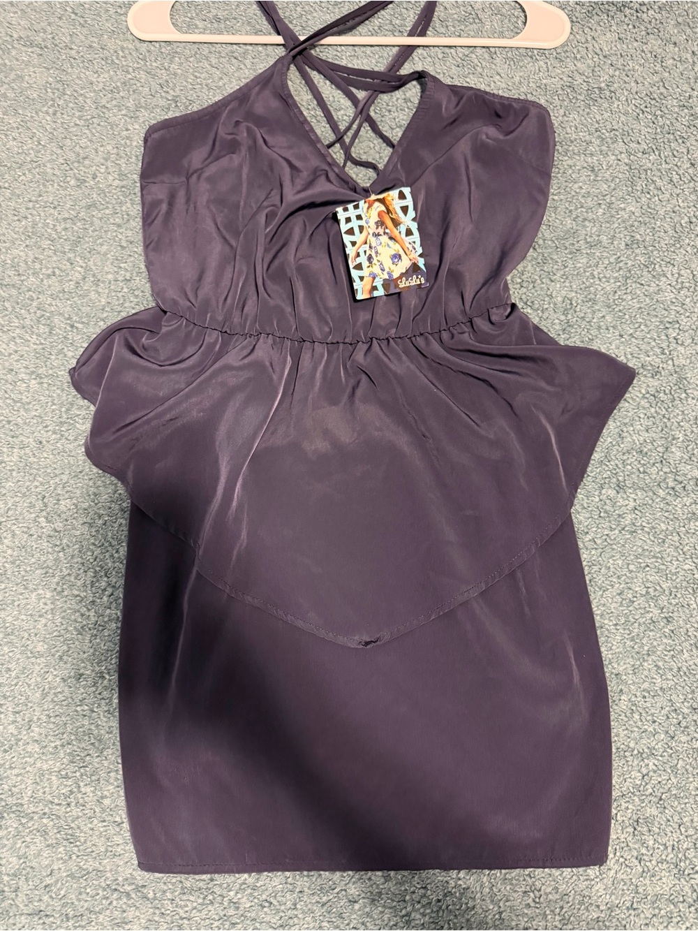 Lulu's Deep Plum Dress- tags on